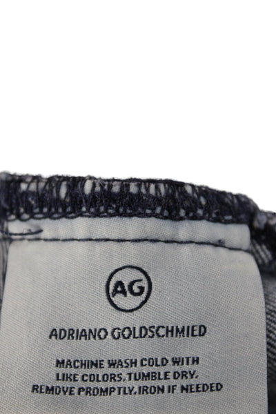 AG Adriano Goldschmied Womens Skinny Distressed Maternity Jeans Blue Size 26