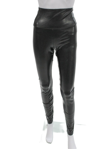 Wilfred Free Women Ankle Faux Leather Leggings Black Size M