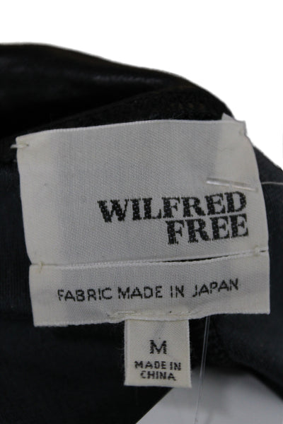 Wilfred Free Women Ankle Faux Leather Leggings Black Size M