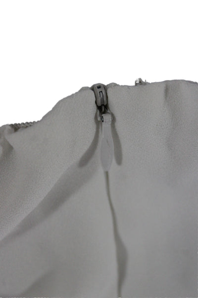 Scripted Womens White Halter Tie Sleeveless Playsuit Polyester Size S