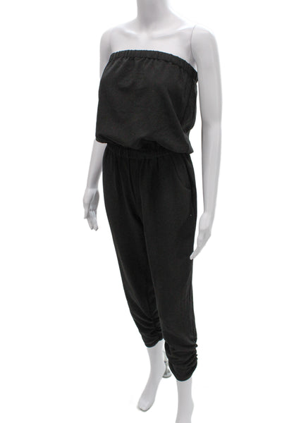 Cyaninesea Women Gray Off Shoulder Sleeveless Jumpsuit Pullover Size S