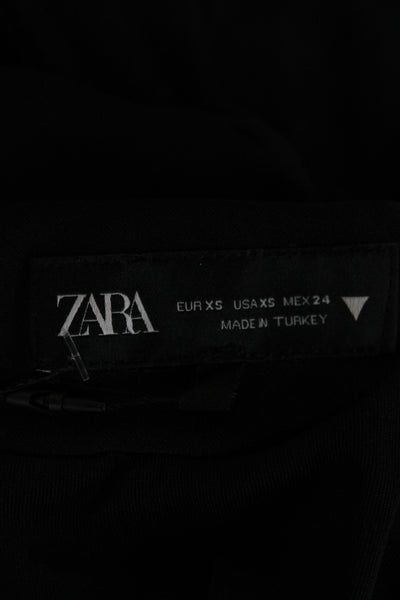 Zara Women Bodycon Midi Dress Black High Neck Sleeveless Polyester Size XS