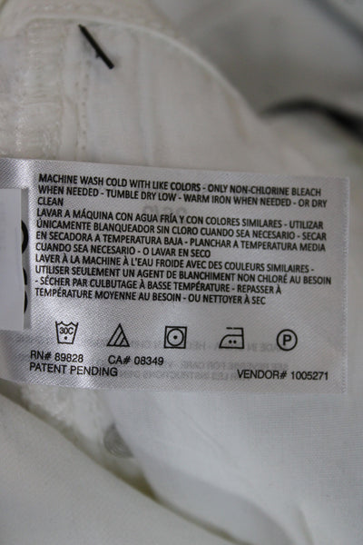 Skinny Girl Jeans Womens Skinny White Cotton High Rise Jeans Size 26