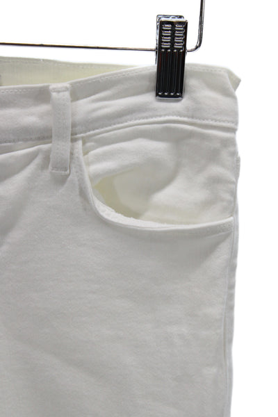 J Brand Women Skinny Jeans White High Rise Cotton Size 26