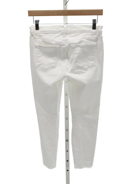 J Brand Women Skinny Jeans White High Rise Cotton Size 26