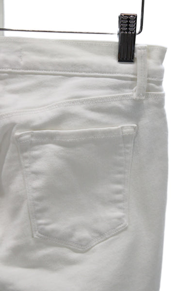 J Brand Women Skinny Jeans White High Rise Cotton Size 26