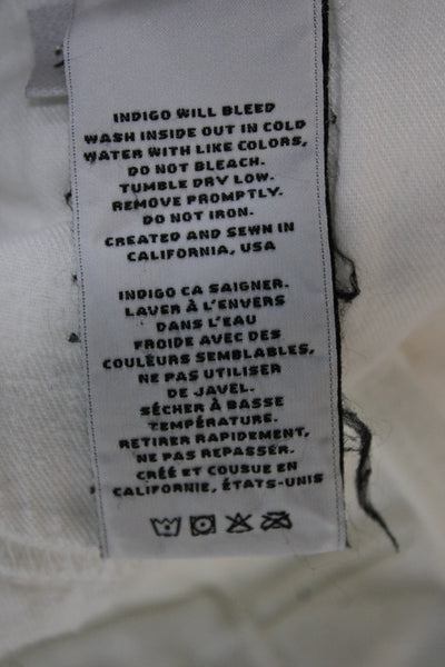 J Brand Women Skinny Jeans White High Rise Cotton Size 26