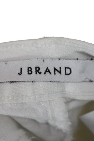 J Brand Women Skinny Jeans White High Rise Cotton Size 26