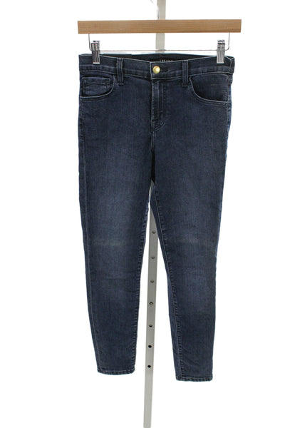 J Brand Women Capri Jeans Blue Cotton High Rise Size 26