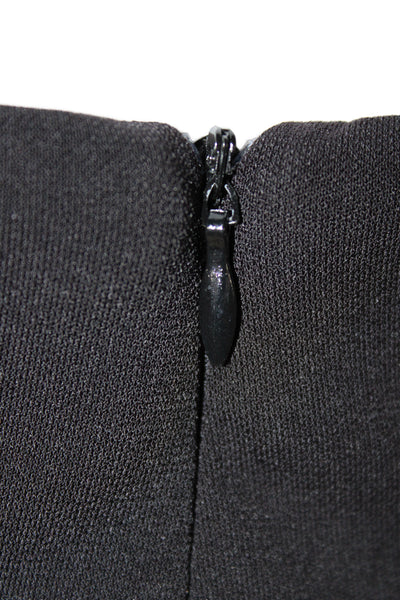 Zara Women Black One Shoulder Bodycon Mid Calf Dress Size S