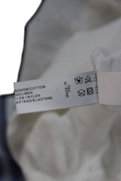 Sita Murt Women Striped Alpaca Blend Short Sleeve T Shirt White Size L