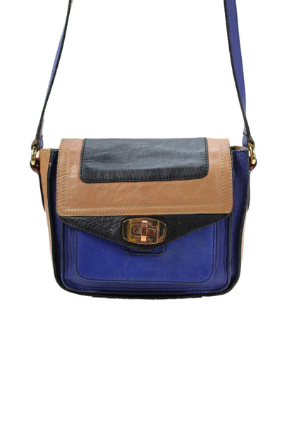 Massimo Dutti Womens Colorblock Crossbody Shoulder Handbag Multi Colored