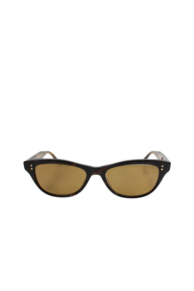 Unsellable DITA Womens Brown Plastic Oval Svelte Sunglasses