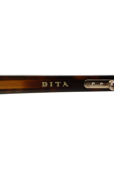 Unsellable DITA Womens Brown Plastic Oval Svelte Sunglasses