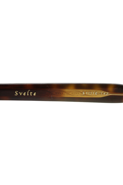 Unsellable DITA Womens Brown Plastic Oval Svelte Sunglasses