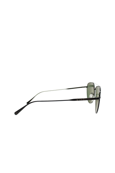 Brunello Cucinelli For Oliver Peoples Womens Gunmetal Metal Aviator Sunglasses