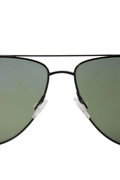 Brunello Cucinelli For Oliver Peoples Womens Gunmetal Metal Aviator Sunglasses