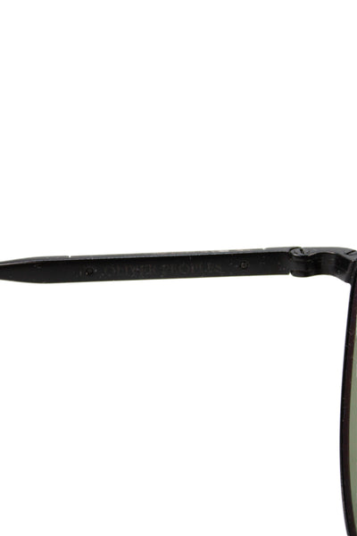 Brunello Cucinelli For Oliver Peoples Womens Gunmetal Metal Aviator Sunglasses