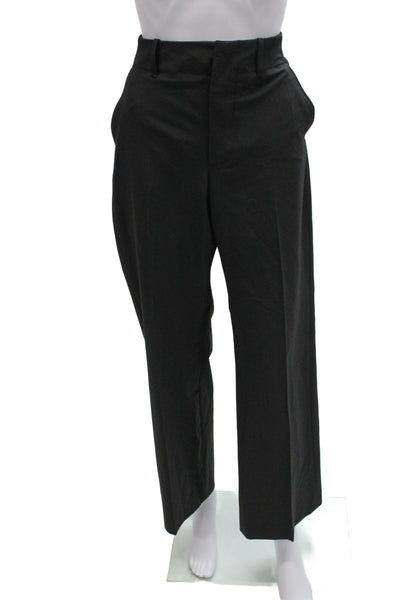 Zara Womens Dress Pants Gray Polyester Workwear Zip Size S
