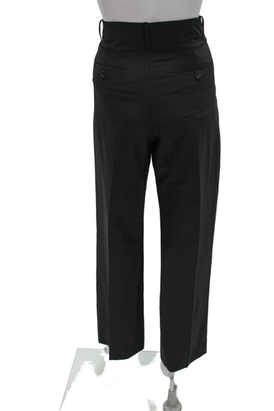 Zara Womens Dress Pants Gray Polyester Workwear Zip Size S