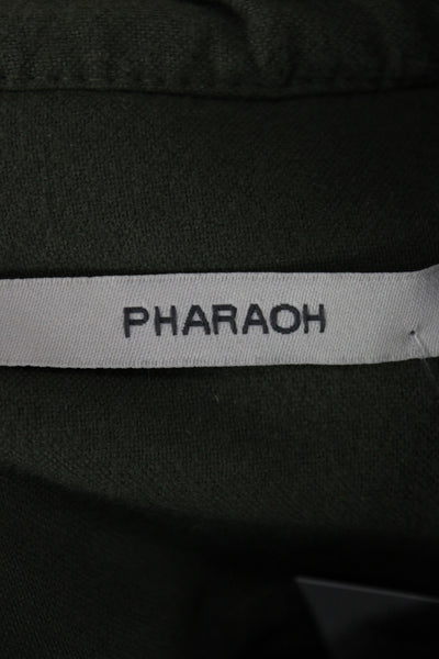 Pharaoh Womens Basic Green Virgin Wool Jacket Size 2