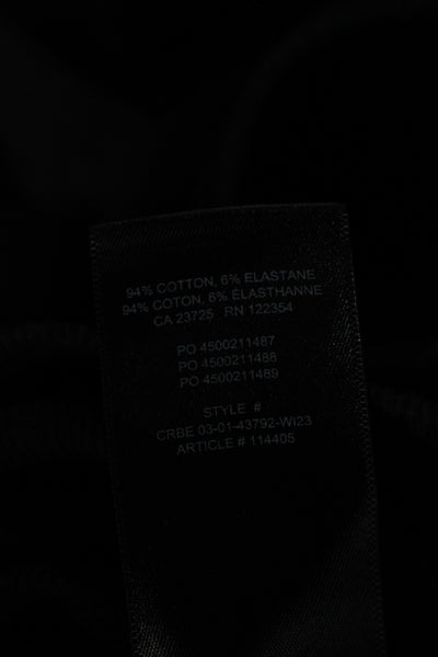 TNA Womens Basic Henley Long Sleeve Gray T Shirt Button Size S