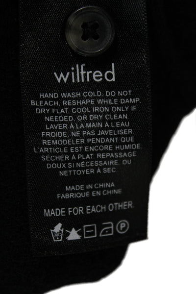 Wilfred Women Cardigan V-Neck Gray Long Sleeve Size M