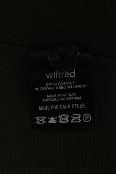 Wilfred Womens Green Polyester Vest Button Size 4