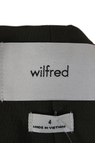 Wilfred Womens Green Polyester Vest Button Size 4