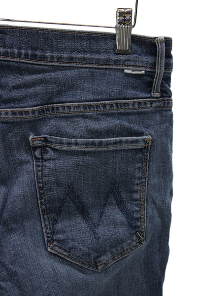 Mother Women Cropped Blue Jeans Size 20