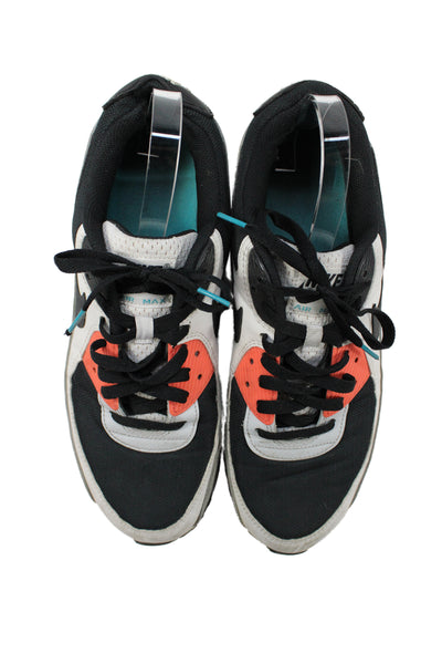 Nike Mens Leather Colorblock Low Top Sneakers Black Size 12
