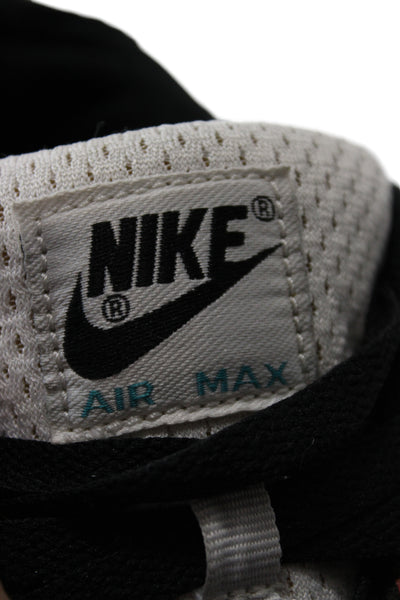 Nike Mens Leather Colorblock Low Top Sneakers Black Size 12