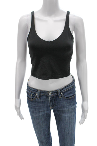Lululemon Womens Gray V-Neck Basic Tank Athleisure Size 6