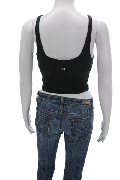 Lululemon Womens Gray V-Neck Basic Tank Athleisure Size 6
