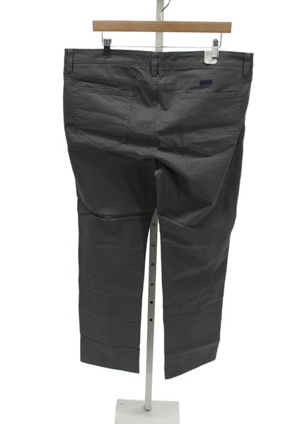 Untuckit Mens Gray Cotton Blend Chino Pants Size 38