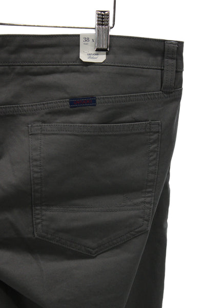 Untuckit Mens Gray Cotton Blend Chino Pants Size 38
