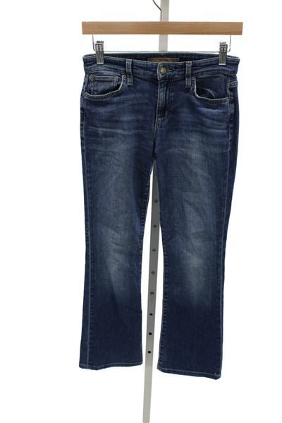 Joes Women Bootcut Jeans Blue Cotton Mid Rise Inseam 27 Size 25
