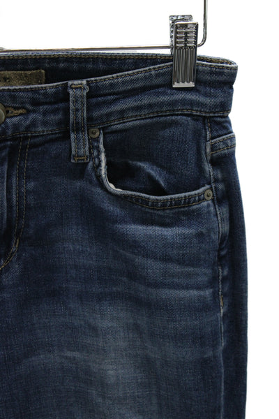 Joes Women Bootcut Jeans Blue Cotton Mid Rise Inseam 27 Size 25