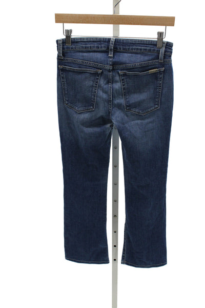 Joes Women Bootcut Jeans Blue Cotton Mid Rise Inseam 27 Size 25