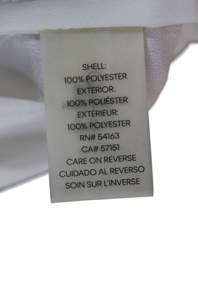 Calvin Klein Women Basic Long Sleeve Polyester Round Neck Blouse Petite Size XS