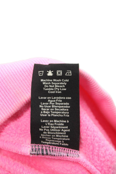 Ugg Womens Jogger Pants Pink Recycled Cotton Drawstring Solid Size M