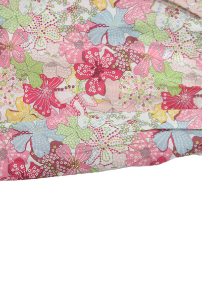 Bonpoint Girls Spaghetti Strap Scoop Neck Floral One Piece Pink Multi Size 3M