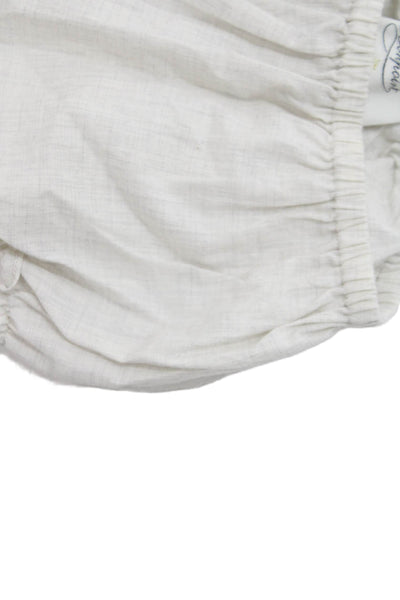 Bonpoint Girls Elastic Waistband Cotton Bottoms Gray Size 6 Months