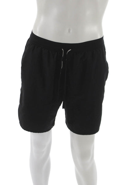 Nike Mens Athletic Black Polyester Drawstring Shorts Sports Spring Size M