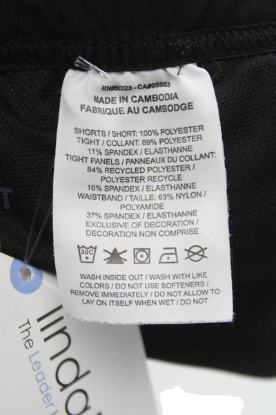 Nike Mens Athletic Black Polyester Drawstring Shorts Sports Spring Size M