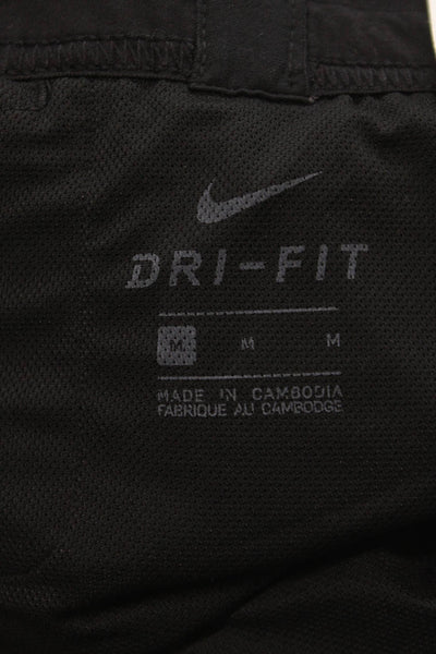 Nike Mens Athletic Black Polyester Drawstring Shorts Sports Spring Size M