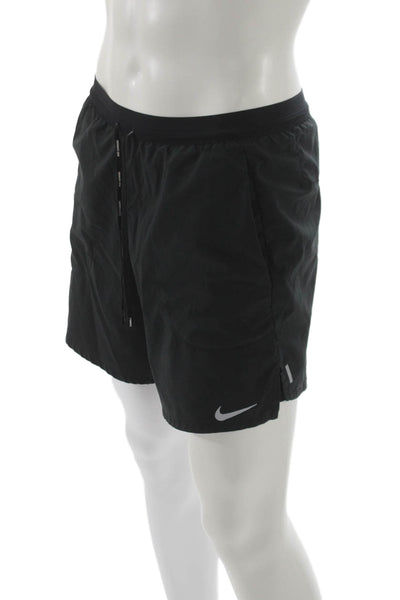 Nike Mens Athletic Dri-FIT Black Drawstring Shorts Size M