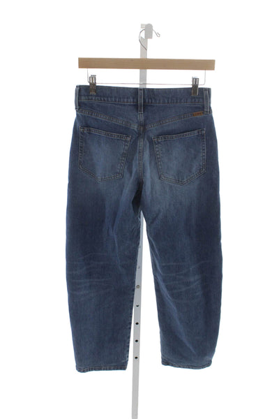 AYR Womens Tapered Mid Rise Blue Cotton Blend Jeans Size 24