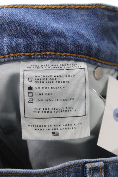 AYR Womens Tapered Mid Rise Blue Cotton Blend Jeans Size 24