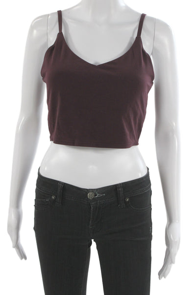 Athleta Women Camisole V Neck Purple Sleeveless Athleisure Size M